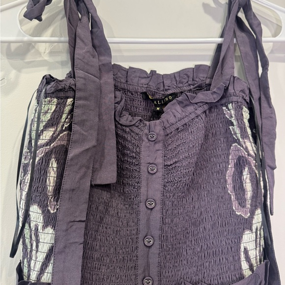 NWOT Caballero Rose Graphite Protea Paisley Jumpsuit - Picture 5 of 7